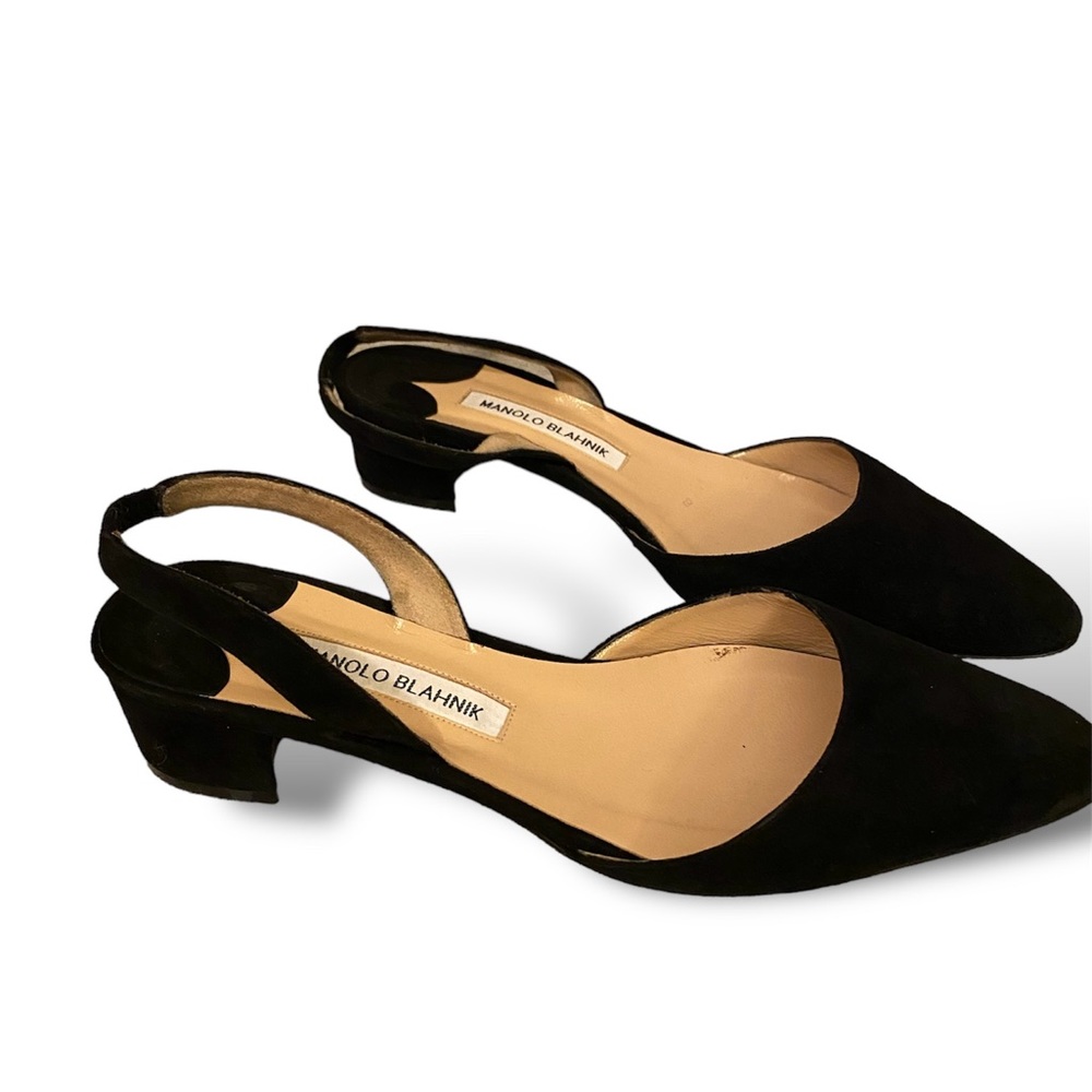 MANOLO BLAHNIK SLING BACKS